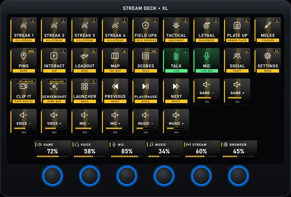 Call of Duty Stream Decks
